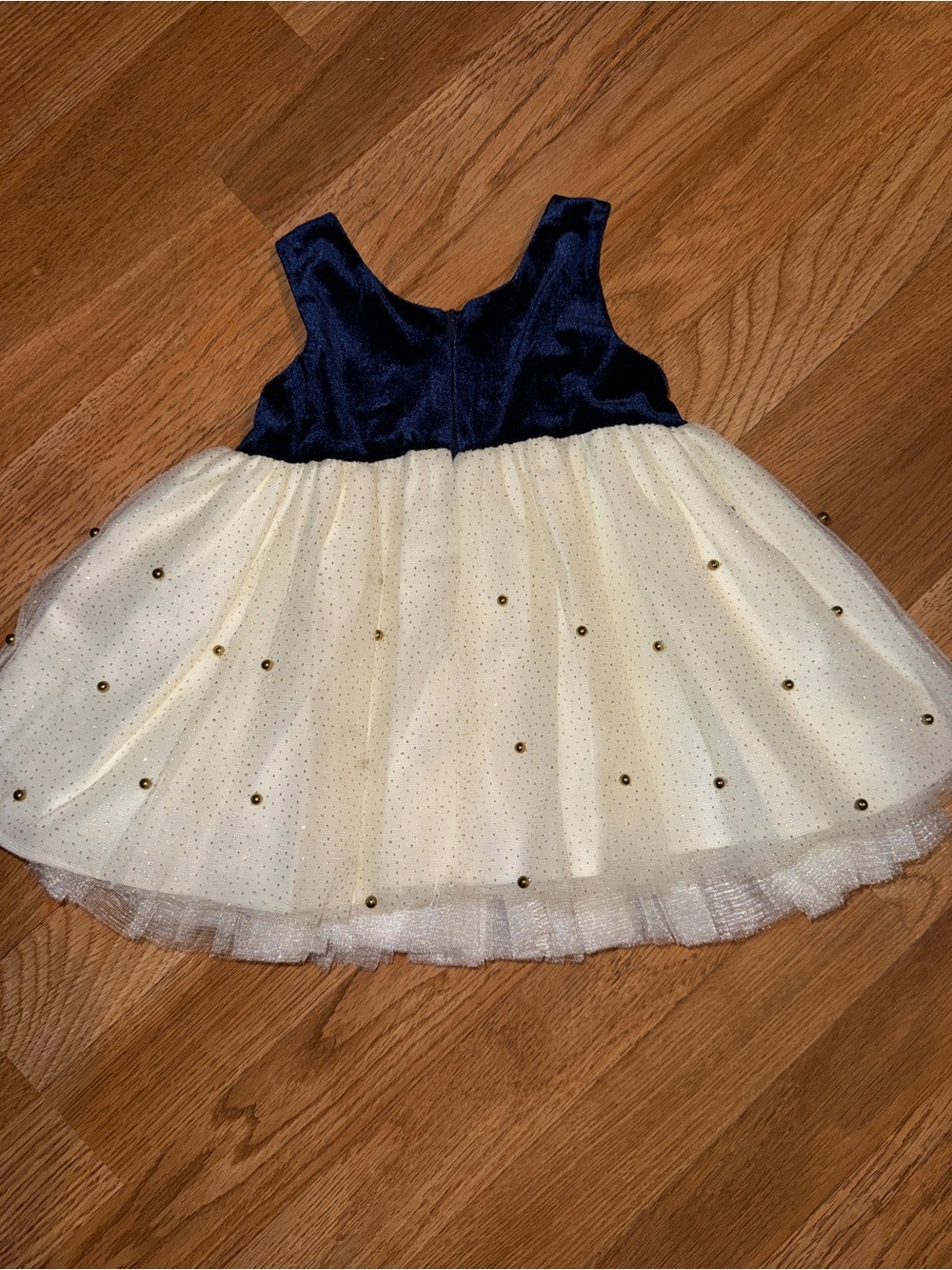 Baby girls tulle dress with bow - Picture 2 of 3